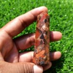 Red Jasper Conglomerate Obelisk